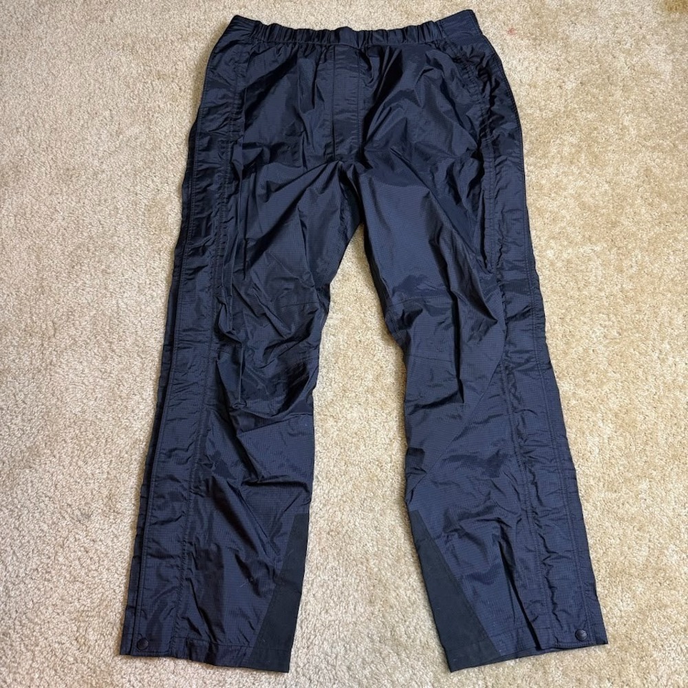 Vintage L.L.Bean Gore Tex Rain‎ Pants Mens XLT Black Waterproof Shell